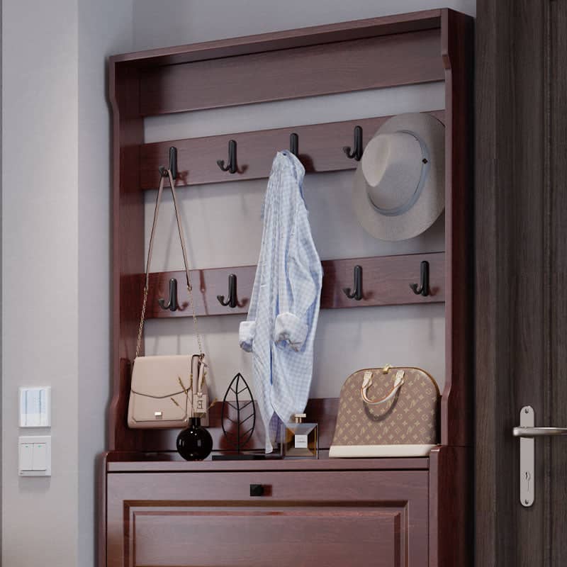 خزينة أحذية بعلاقة ملابس