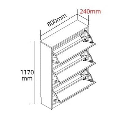خزينة أحذية خشبي - STYLE