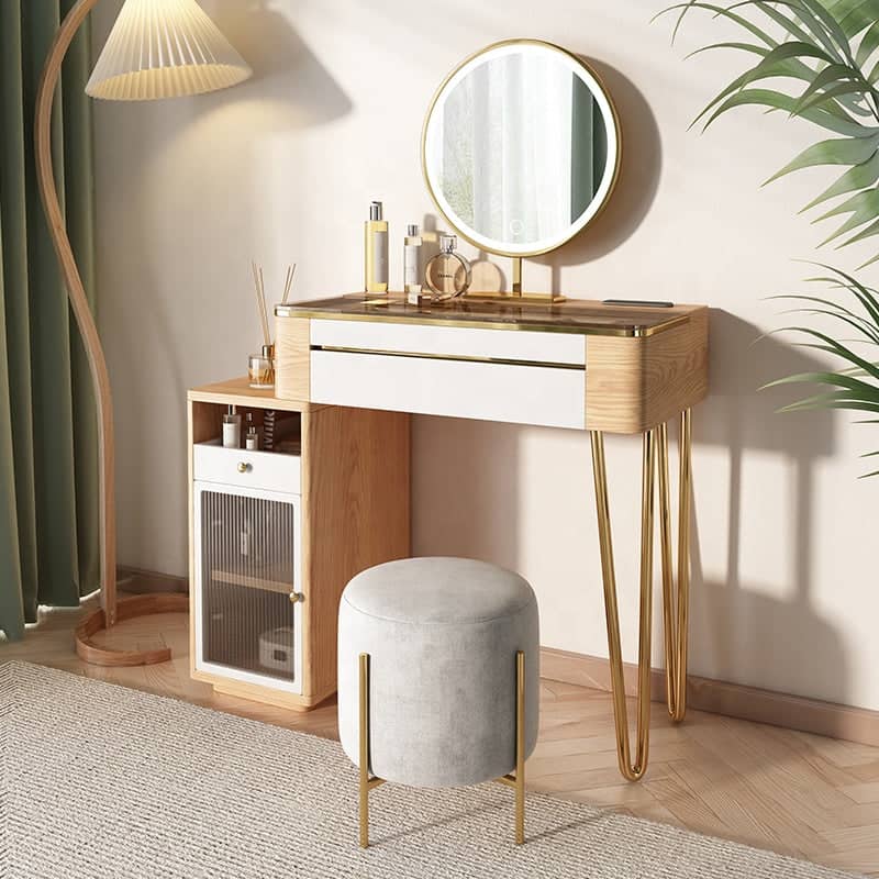 تسريحة بمرآة ومقعد - MIX