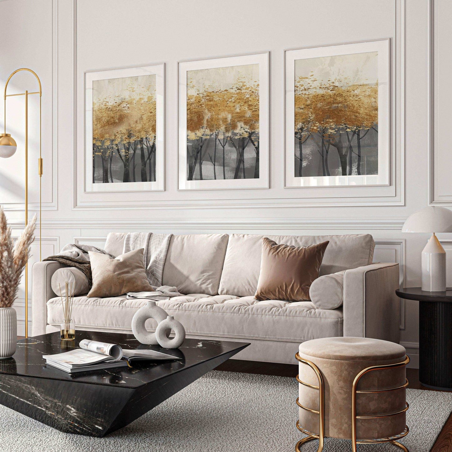 طقم لوحات متعدد الألوان 120*60 سم - Baytuk