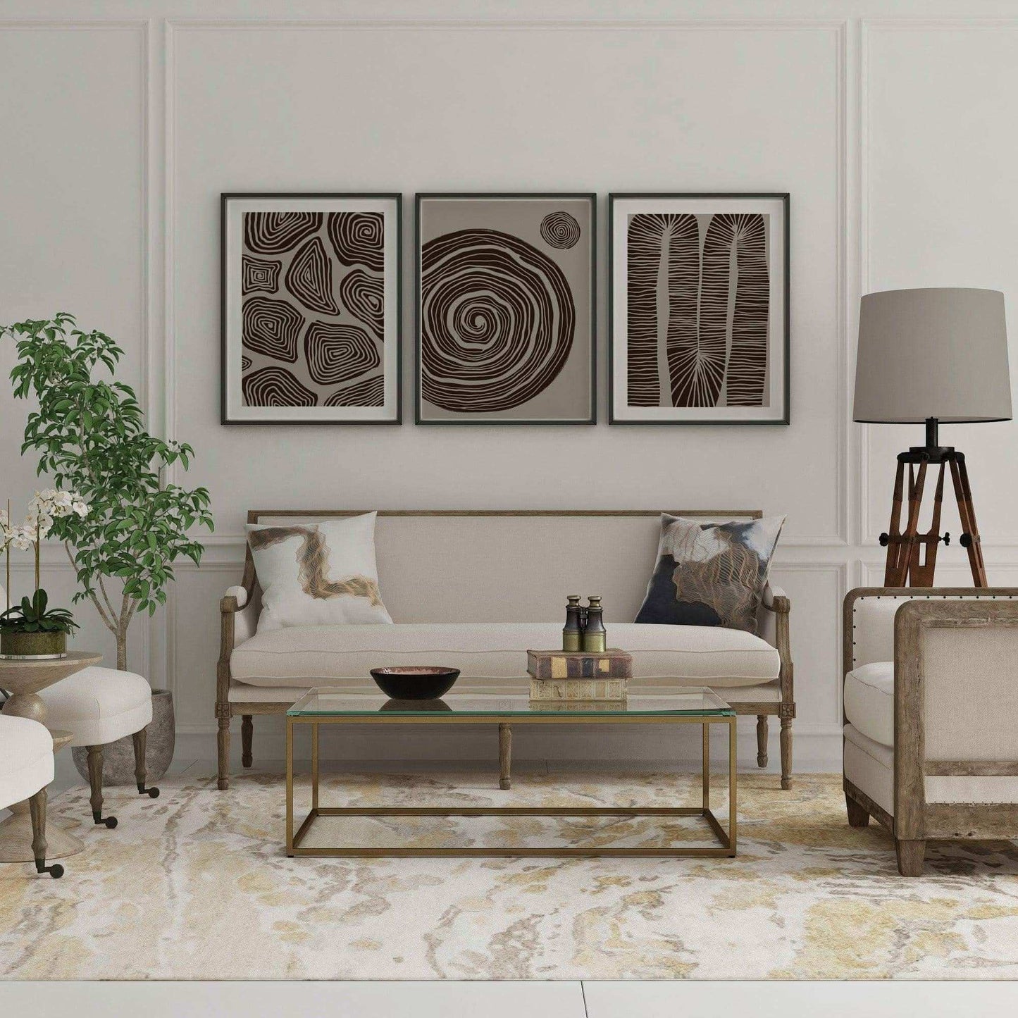 طقم لوحات متعدد الألوان 120*60 سم - Baytuk