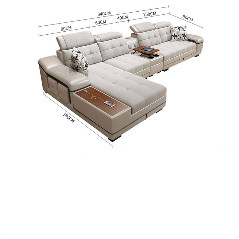 كنبة حرف L مودرن - MERA