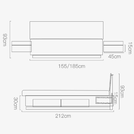 سرير خشبي - SERA