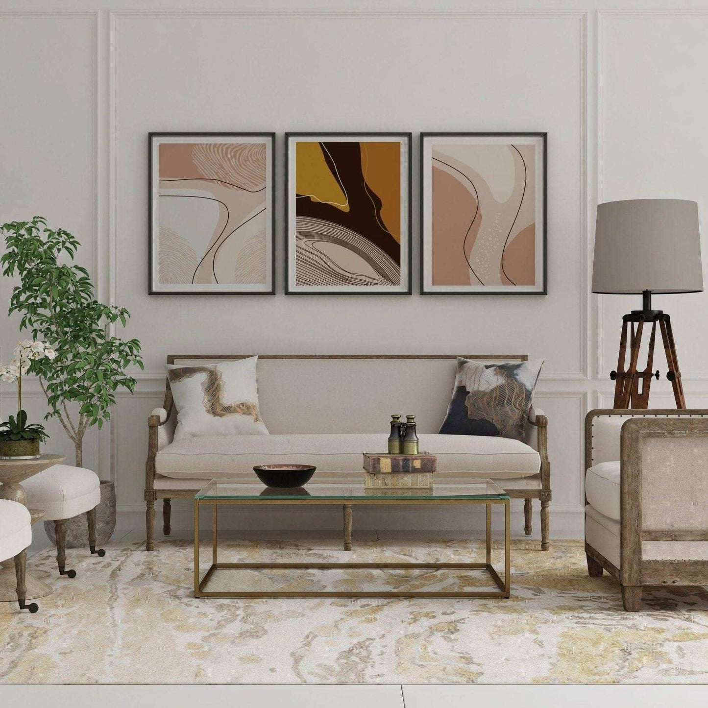 طقم لوحات3 قطع 120*60 سم - Baytuk