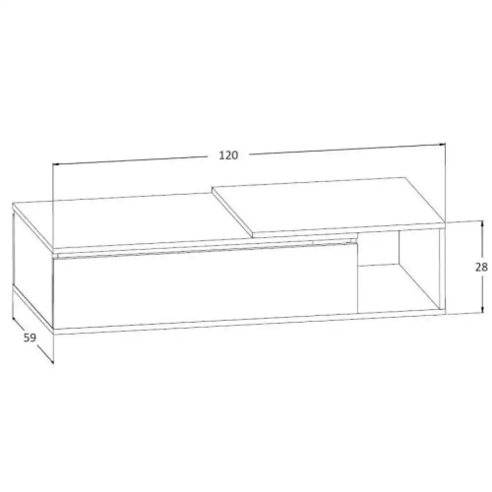 طاولة قهوة خشبي فاخرة - Baytuk