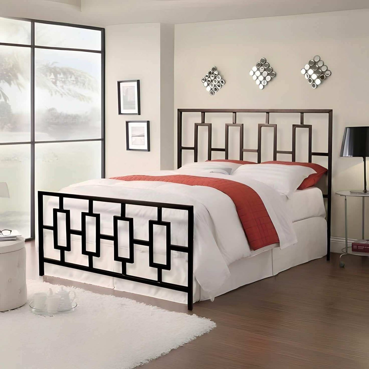 سرير معدن أسود - Baytuk