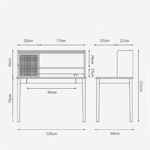 مكتب بتصميم أنيق - CLASSY