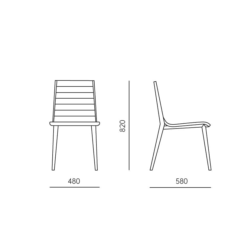 كرسي طعام بتصميم عصري - OASIS