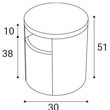 طاولة جانبية عصرية - LEGACY