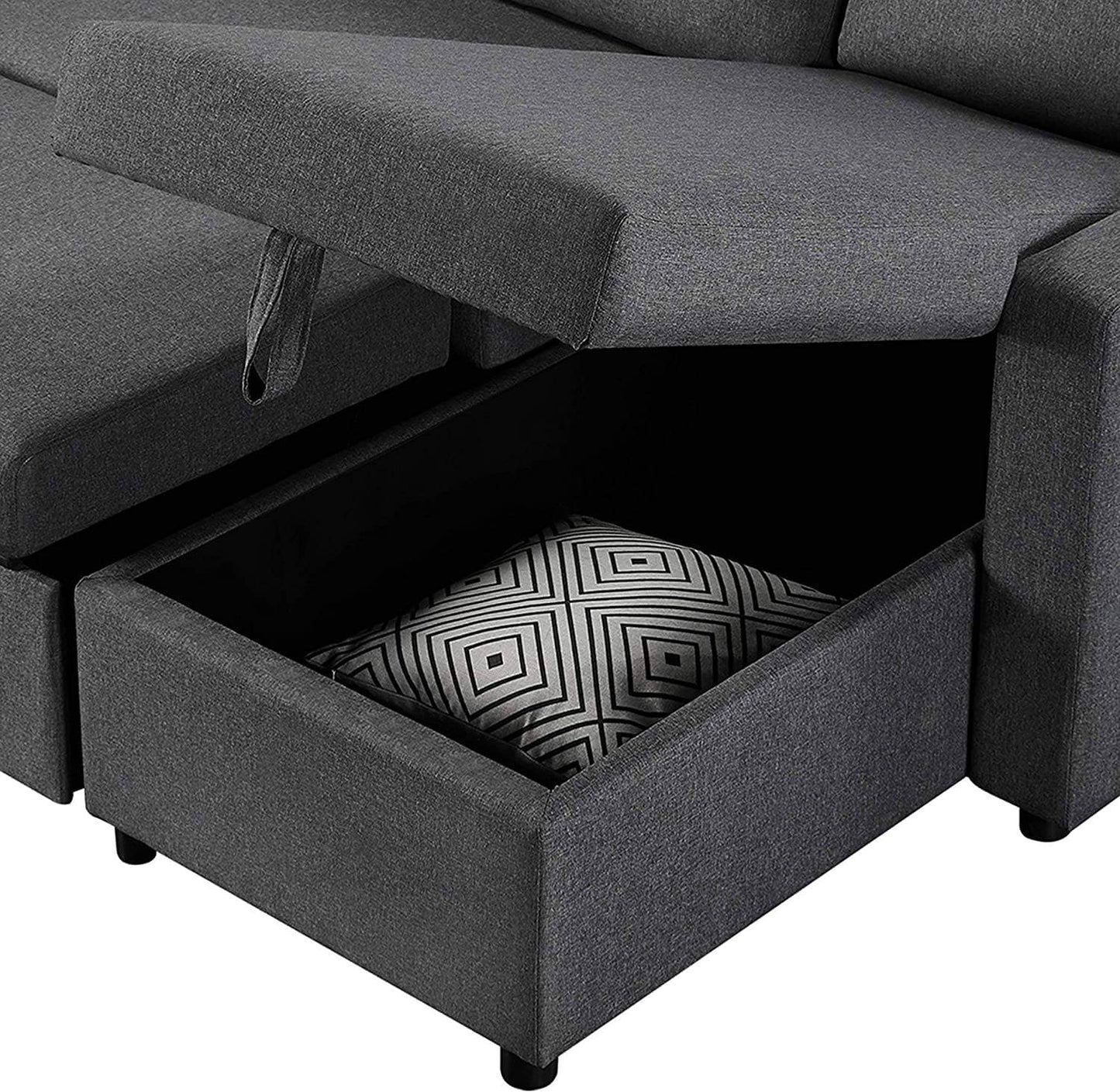 اريكة سرير قابله للتمدد و التخزين