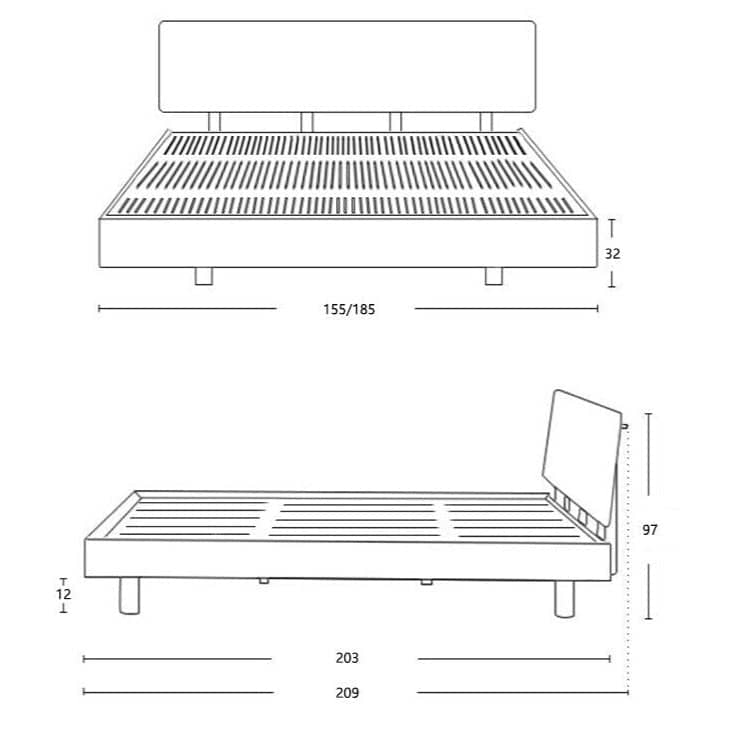 سرير بتصميم مينامليست - SERA