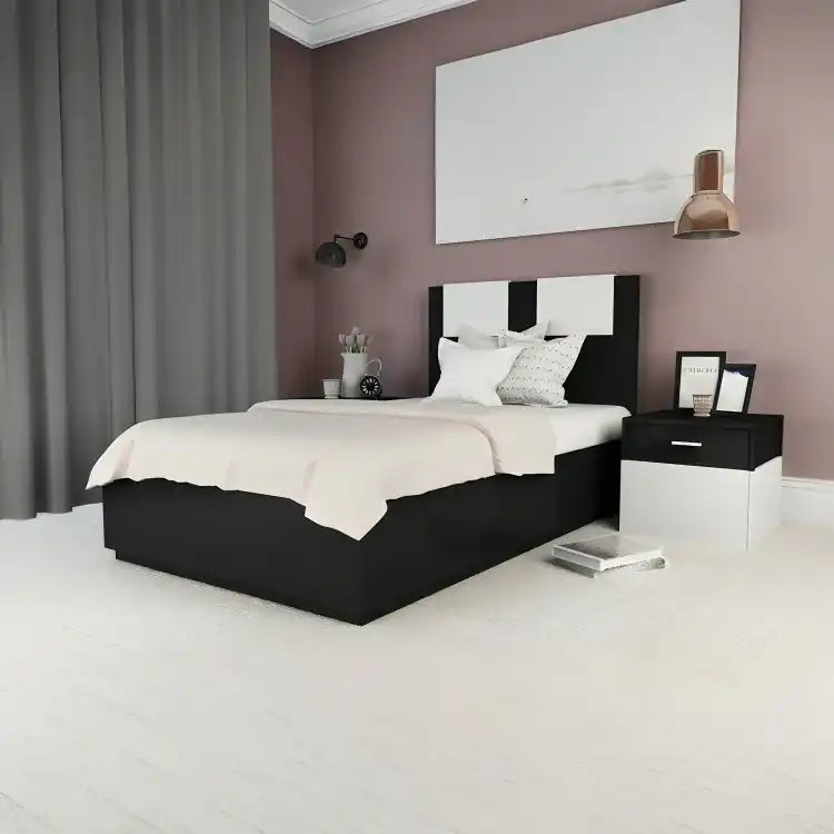 سرير خشبي بالوان متعددة - Baytuk