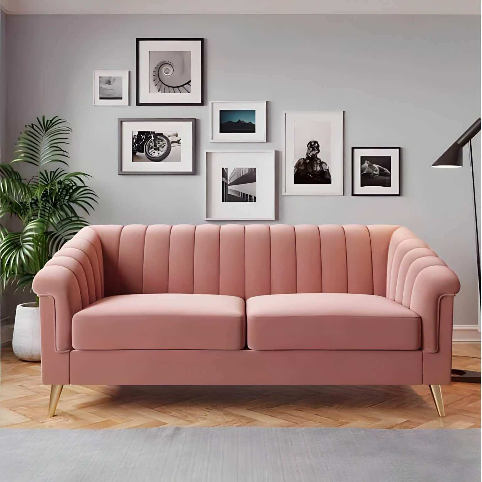 كنبة رائعة من خشب الزان مع تصميم أنيق لجمالية منزلية مميزة - Baytuk