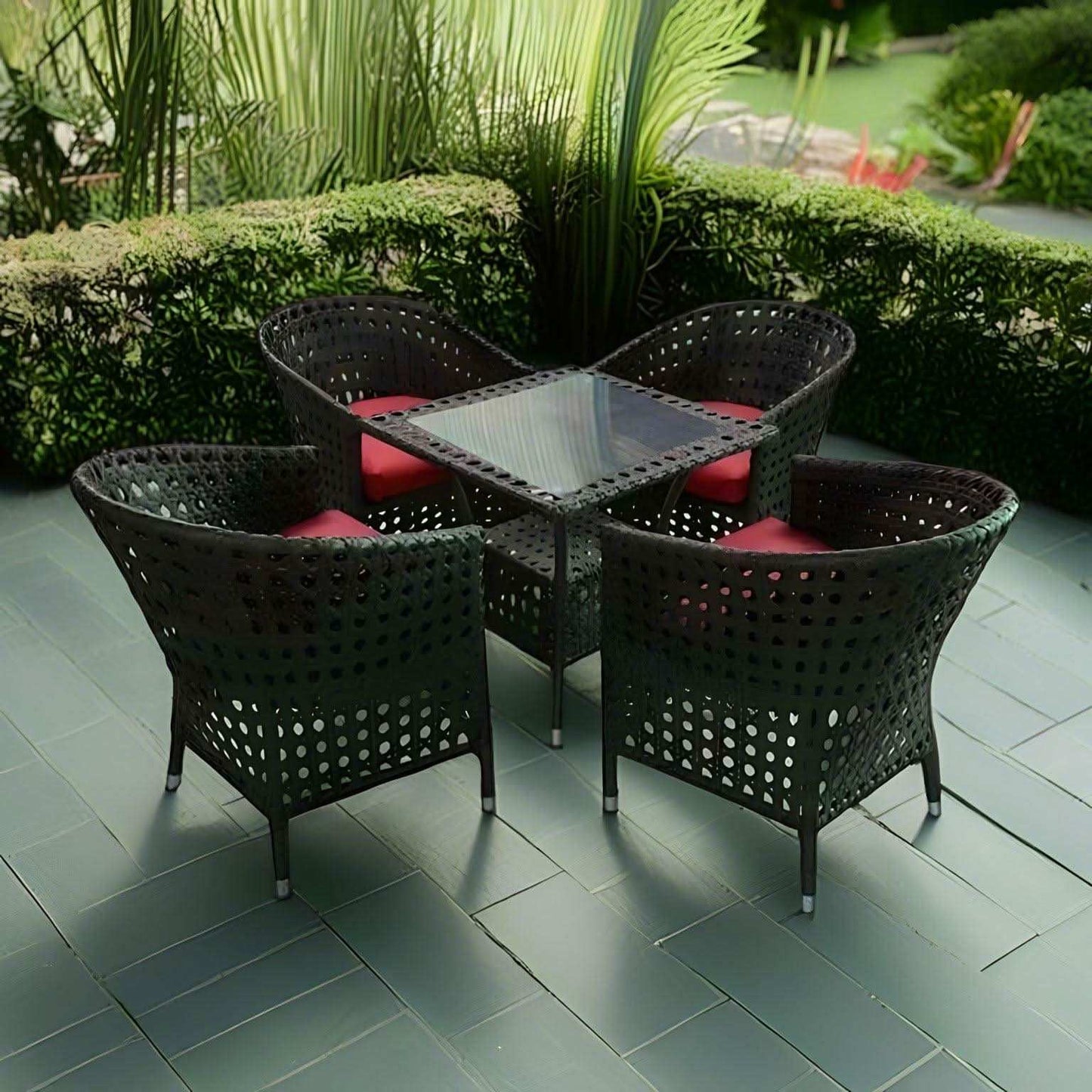 طقم خارجي حديد وراتان - Baytuk