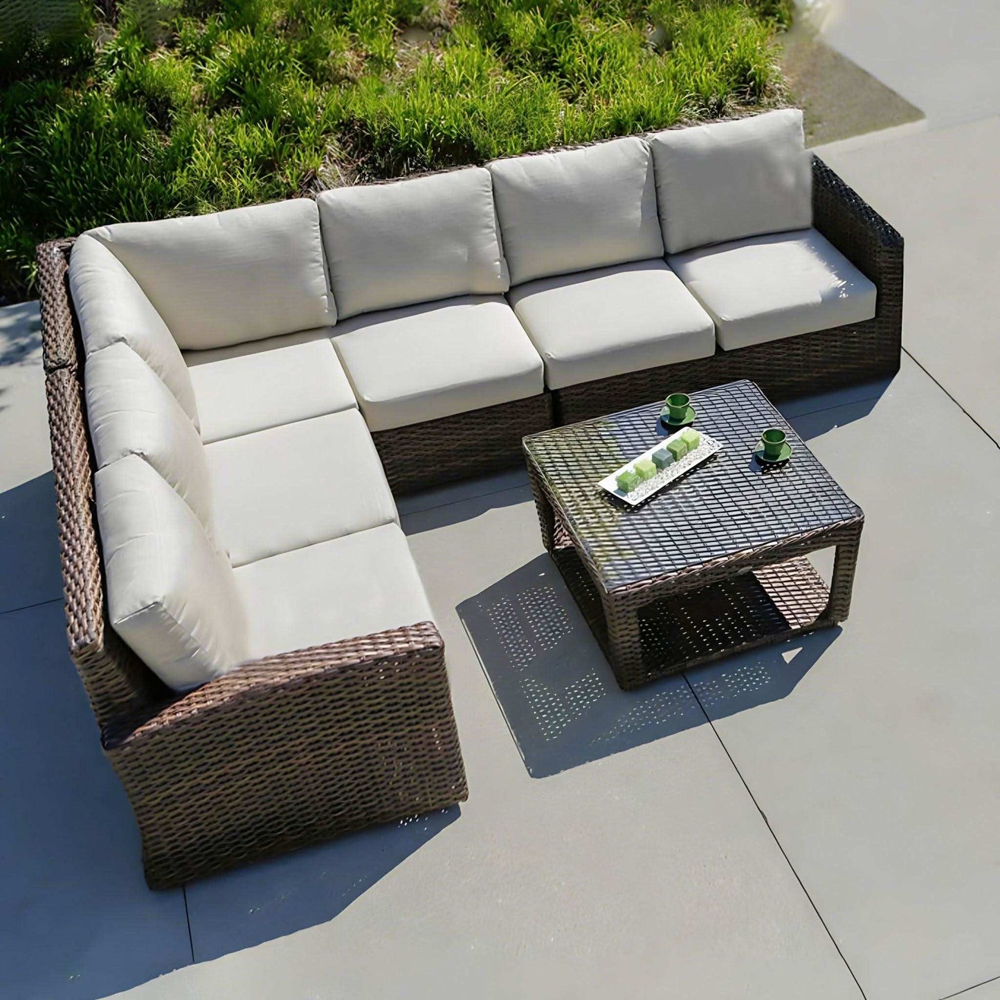 طقم خارجي حديد وراتان - Baytuk