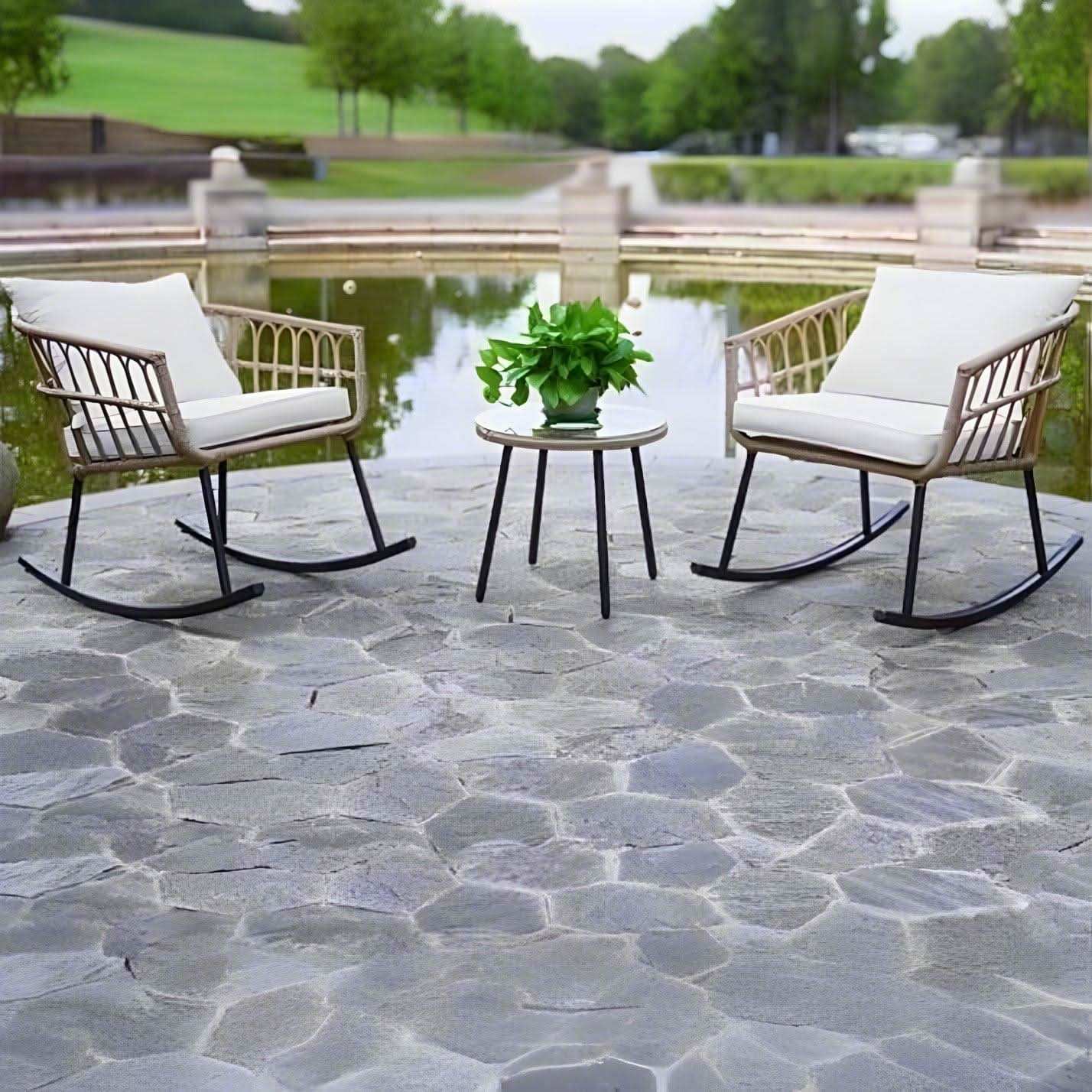 طقم خارجي حديد وراتان - Baytuk