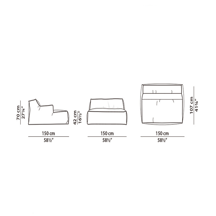 كنبة مفرد عصري - MERA