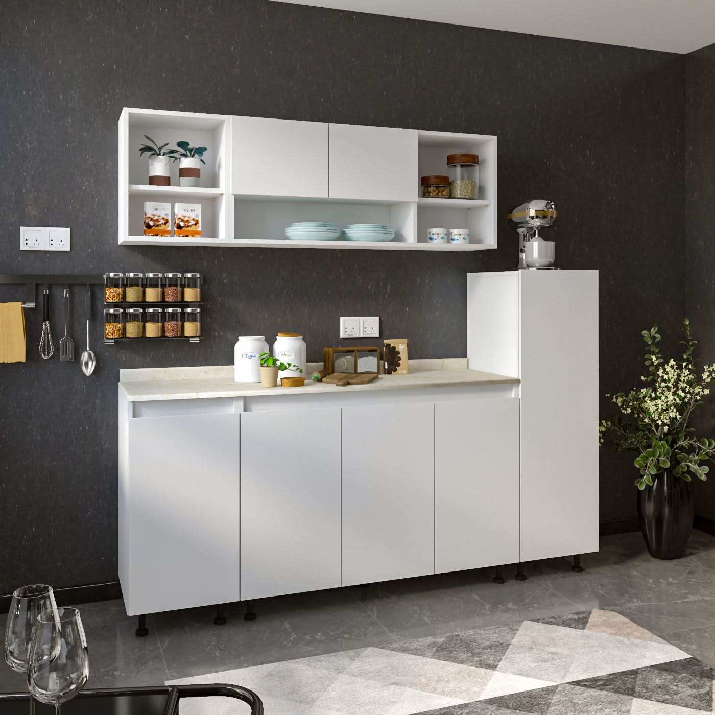 وحدة مطبخ خشبية أنيقة - Baytuk