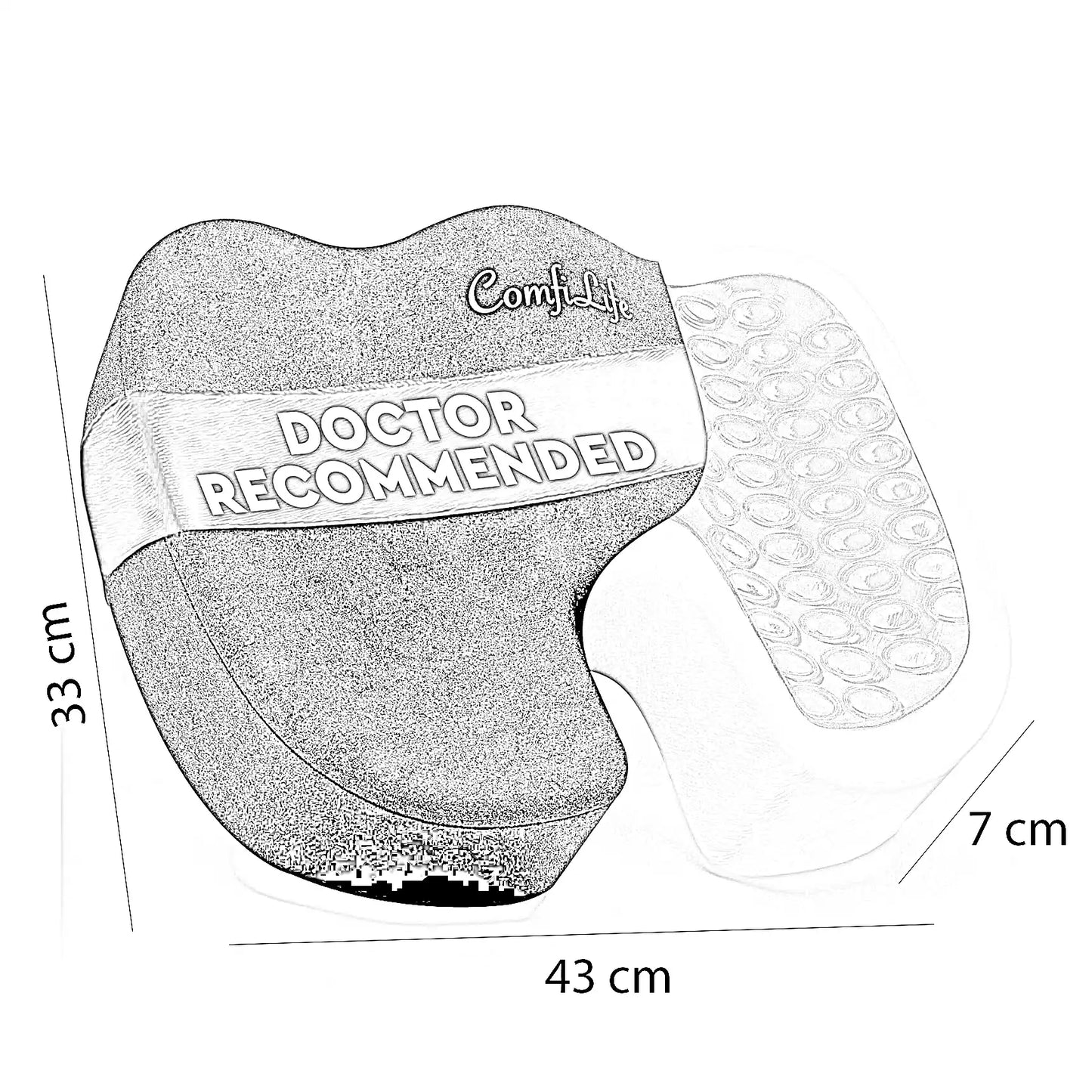 وسادة مقعد، 43*33*7 سم