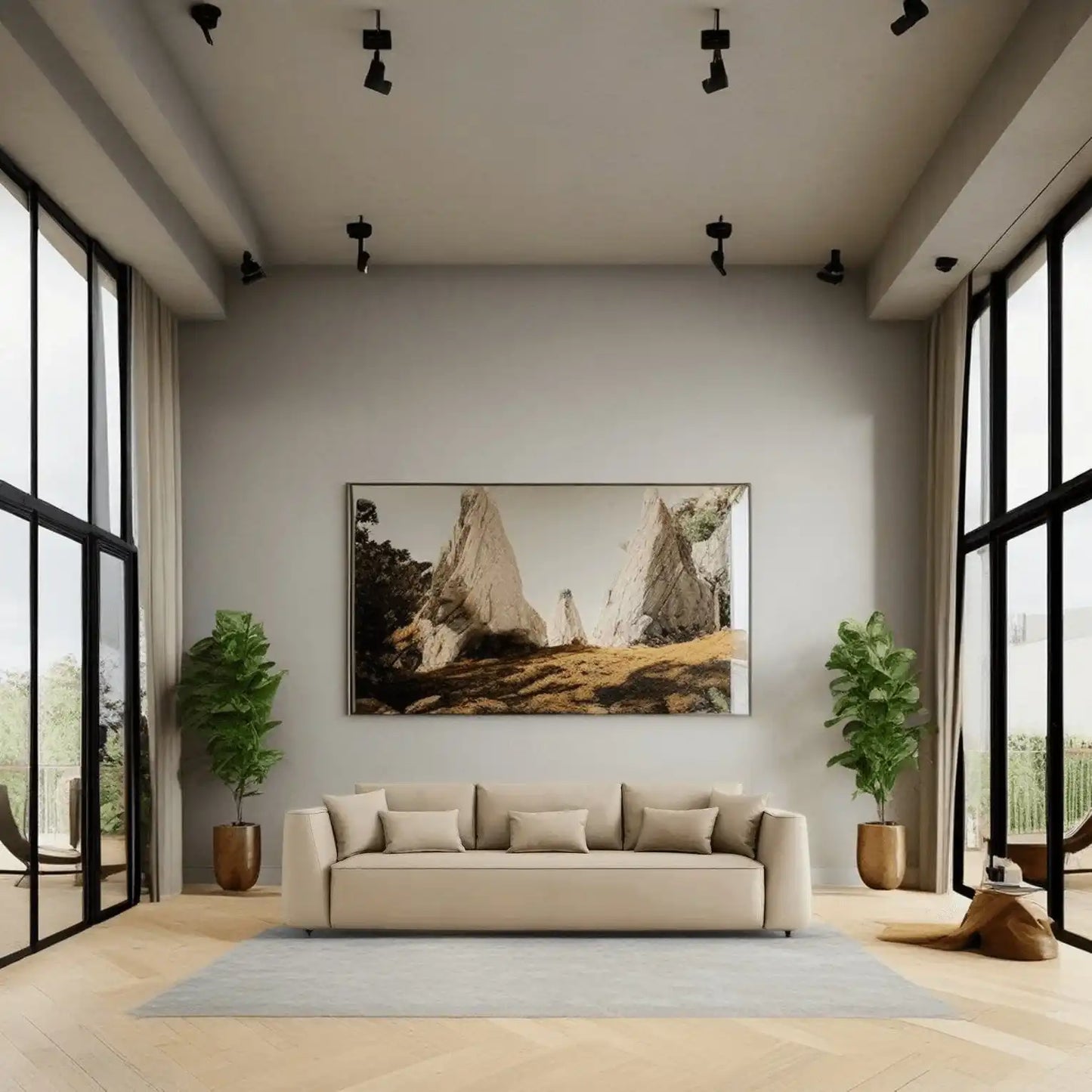 كنبة خشب طبيعي 240*90*75 سم - HIP124 - Homix