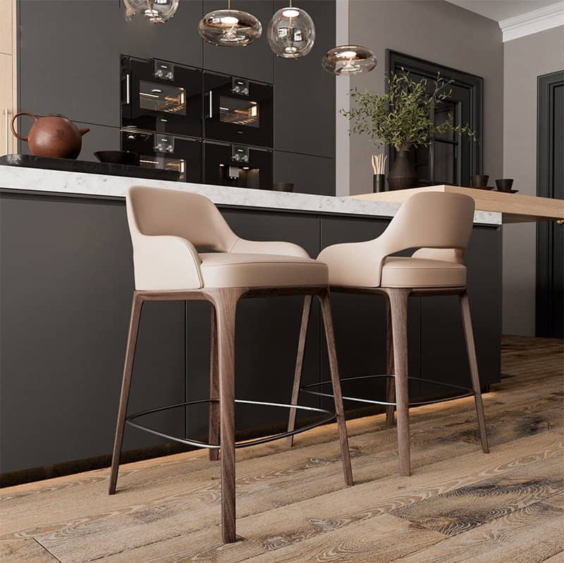 كرسي بار جلدي - OASIS