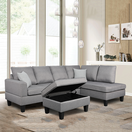 كنبه حرف L مع مسند - MERA