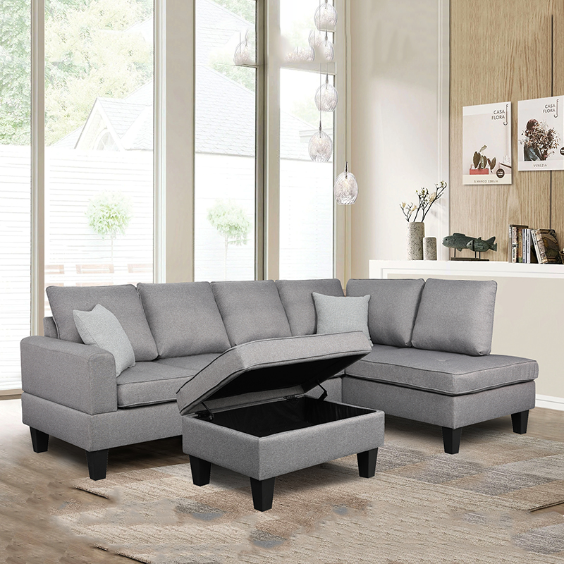 كنبه حرف L مع مسند - MERA