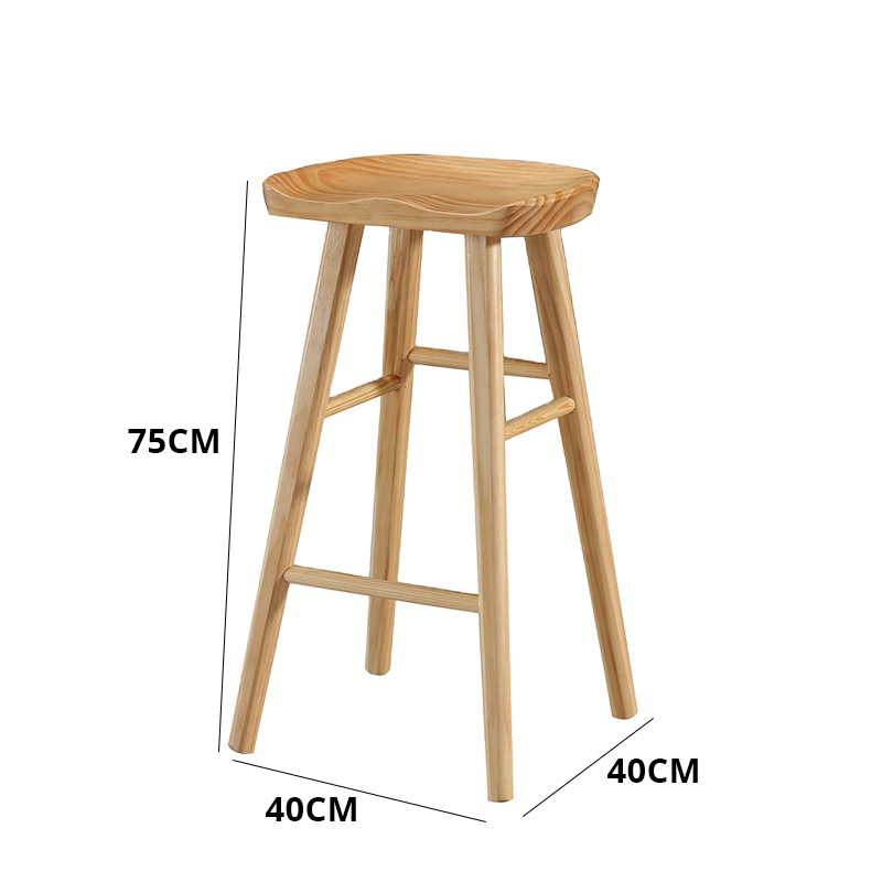 كرسي بار خشبي - BAYTK