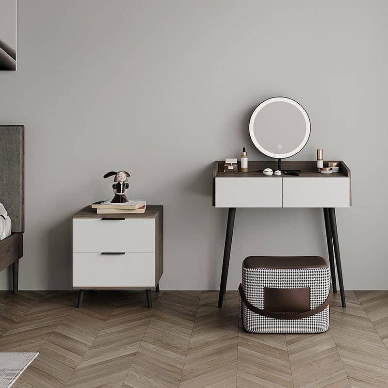 تسريحة بمقعد وخزانة - LUX