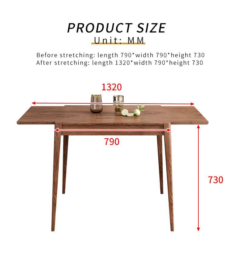 طاولة طعام مرنة كلاسيكية - DORA