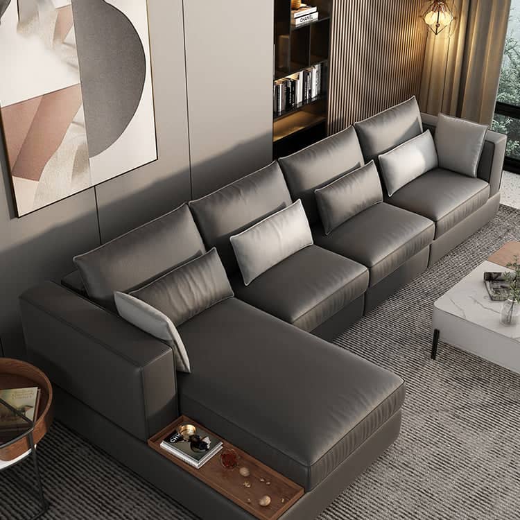 كنبه حرف L جلديه - VELA