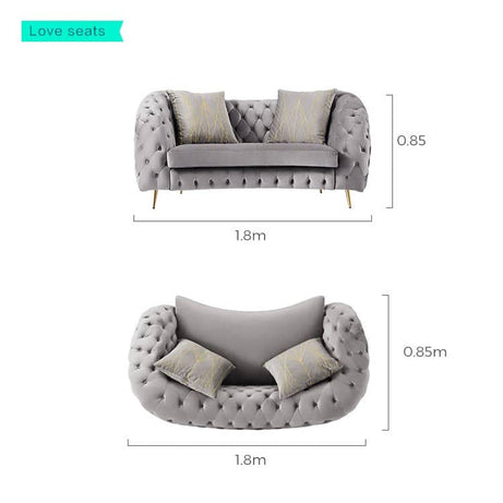 طقم كنب مخملي - MERA