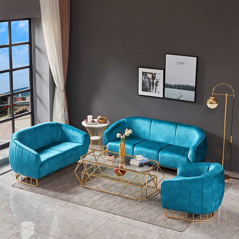 طقم كنب مخملي - WISE