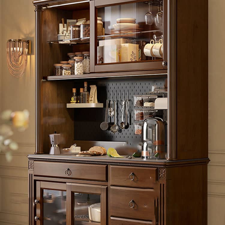 بوفيه الطعام بأرفف 