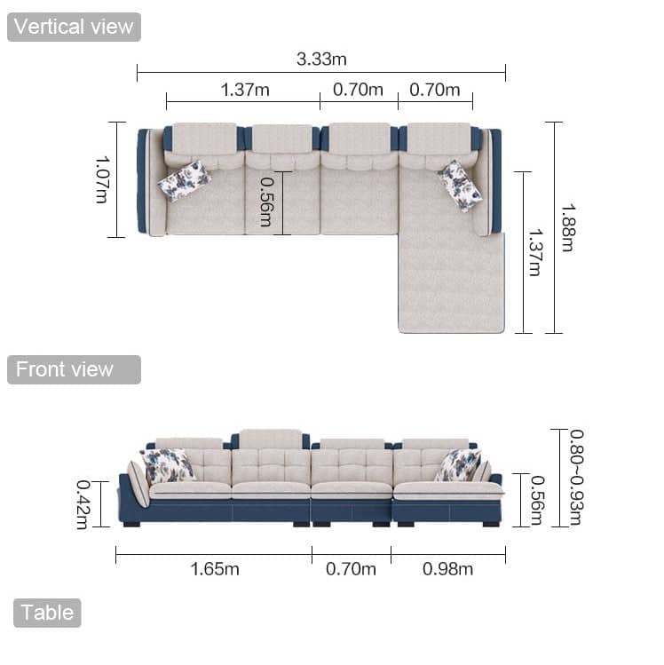 كنبة حرف L عصرية - MERA