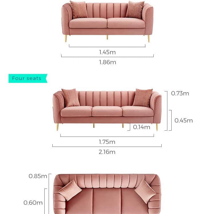 كنبة مخملية مودرن - SELA