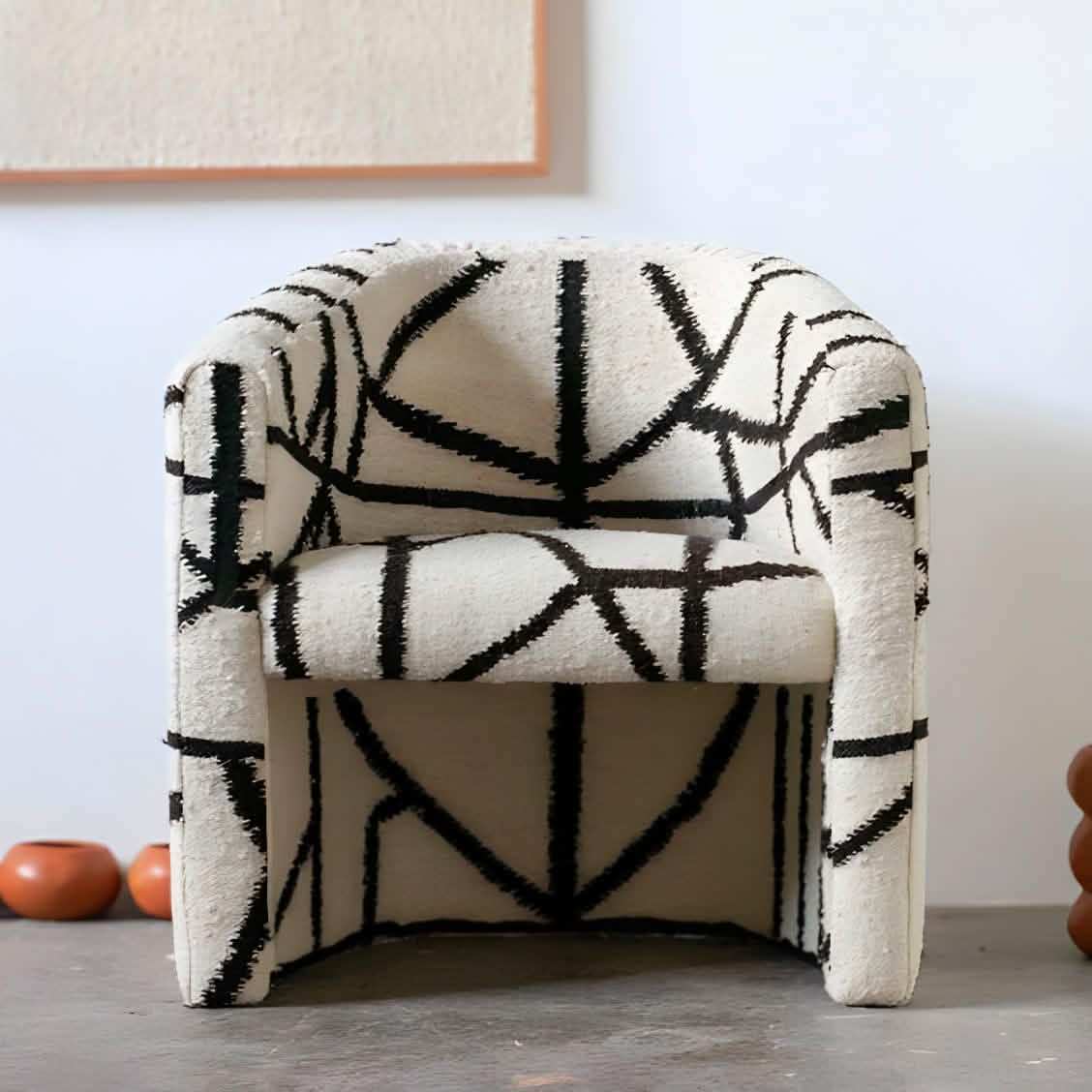 كرسي فاخر مريح بجلد طبيعي - Baytuk