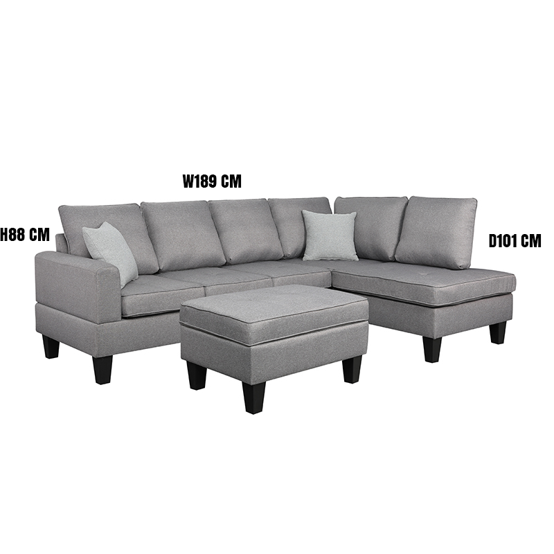 كنبه حرف L مع مسند - MERA