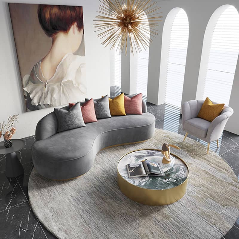 كنبة زاوية مخمليه - MERA