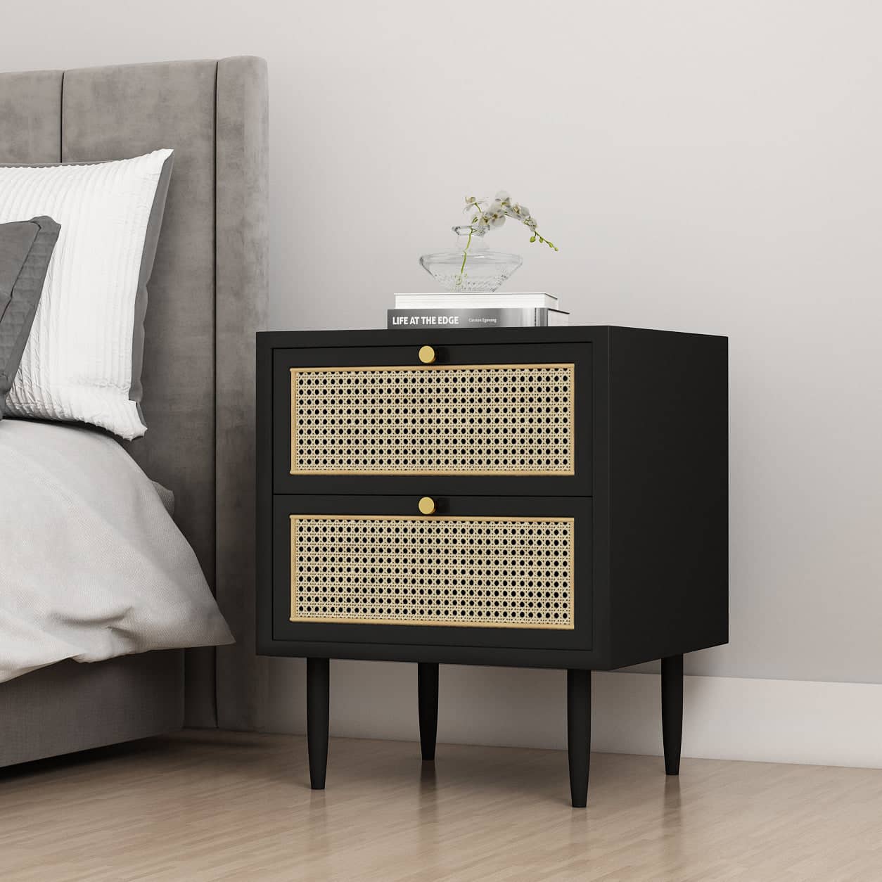 كومودينه خشبي ريفي - GOLDEN