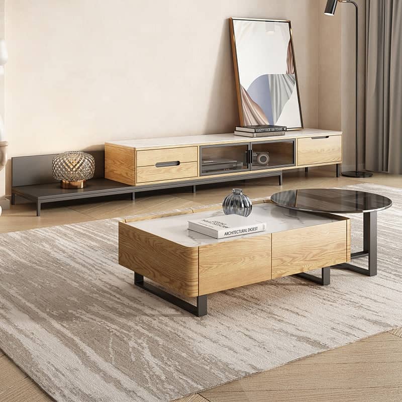 طاولتين قهوة مزدوجة مودرن - MODULUXE