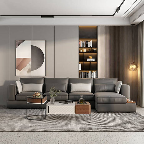 كنبه حرف L جلديه - VELA