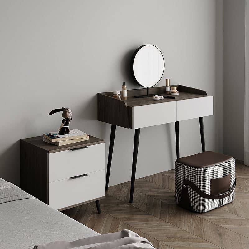 تسريحة بمقعد وخزانة - LUX