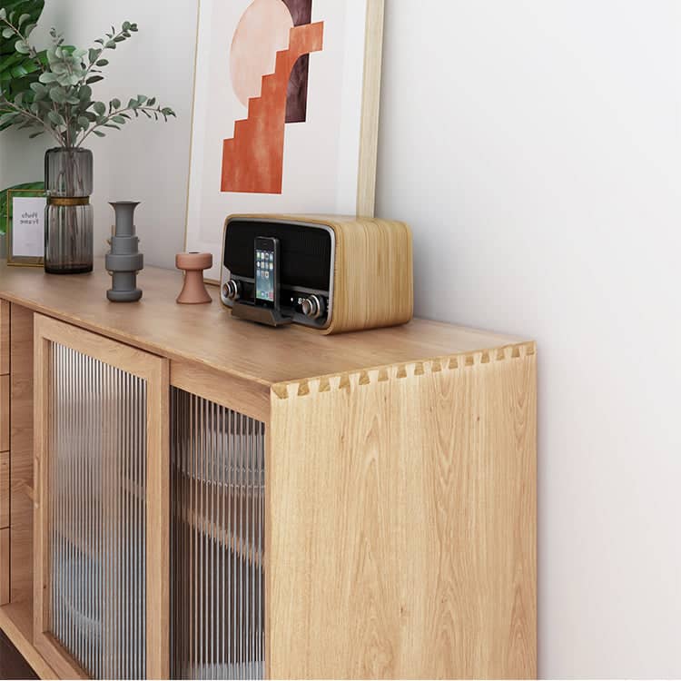 بوفيه تخزين خشب للطعام 