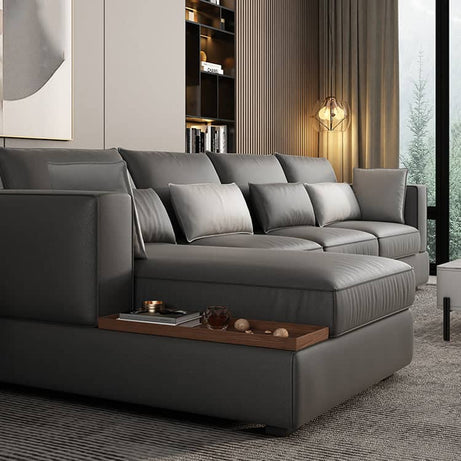 كنبه حرف L جلديه - VELA