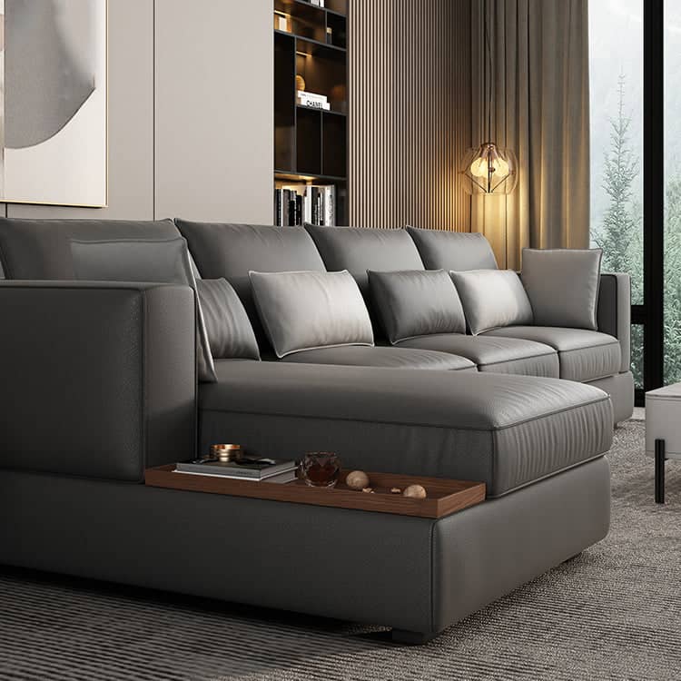 كنبه حرف L جلديه - VELA