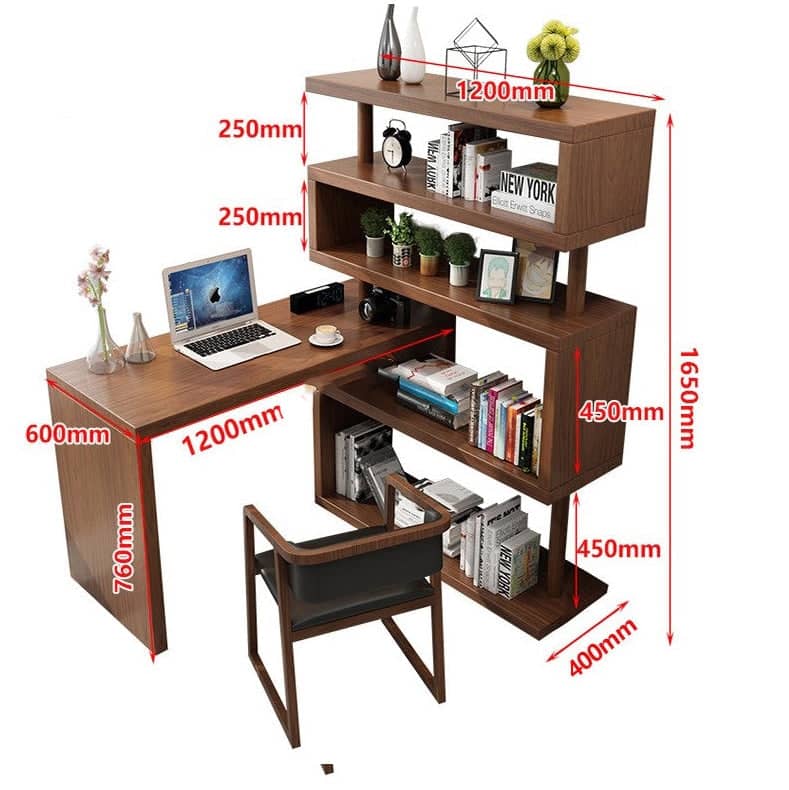 مكتب بأرفف جانبية - CLASSY