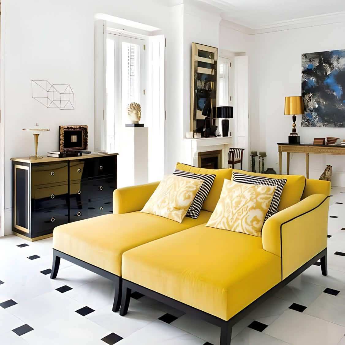 كنبة أنيقة خشب زان متينة للراحة القصوى - Baytuk