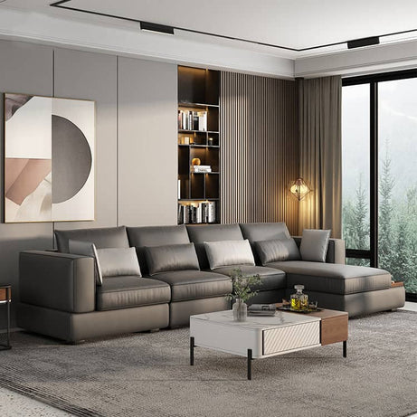 كنبه حرف L جلديه - VELA