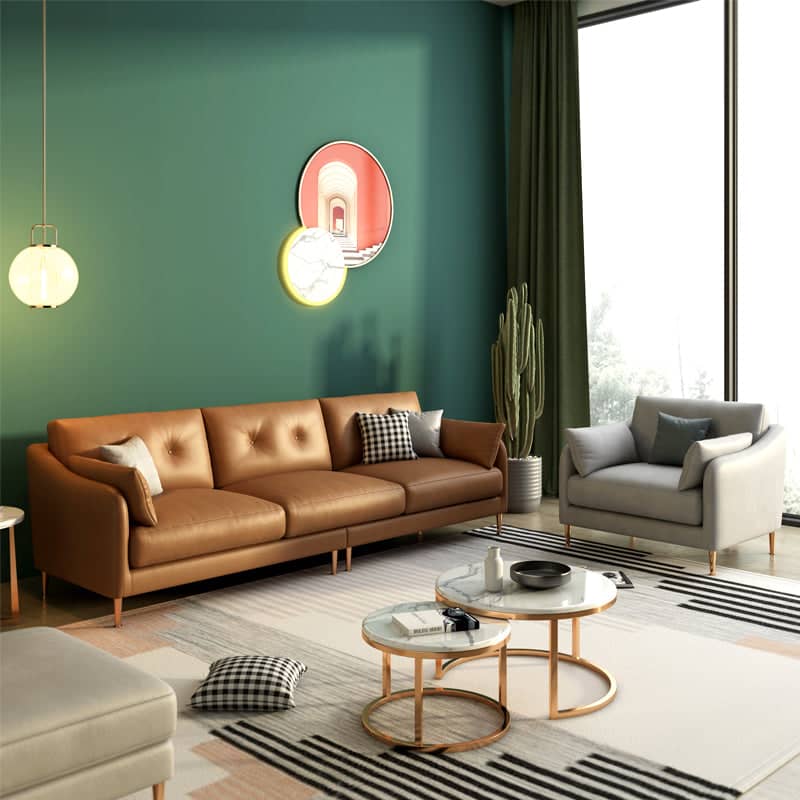 كنبة جلد عصرية - VELA